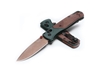 Immagine di Benchmade BUGOUT 535FE-2602 TAIGA GREEN ALUMINIUM / BROWN CANVAS MICARTA