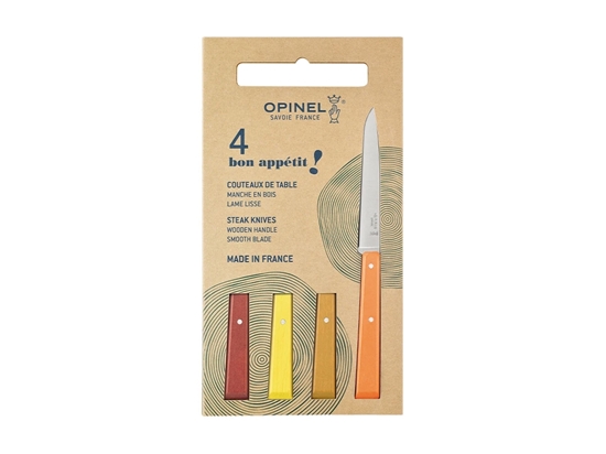 Immagine di Opinel BON-APPÉTIT N°125 Box 4 pz TAVOLA "AGRUMES" (003270)
