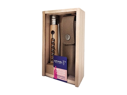 Immagine di Opinel CAVATAPPI / APRIBOTTIGLIE N°10 INOX C/FODERO C/BOX (002620)