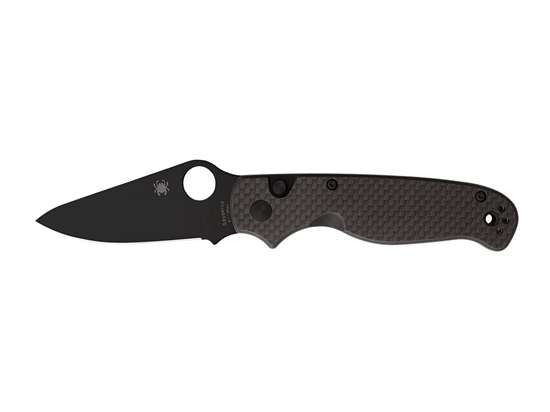 Immagine di Spyderco BUTTONUP CARBON FIBER PLAIN BLACK BLADE C275CFPBK